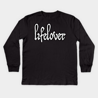 Lifelover White Logo Kids Long Sleeve T-Shirt